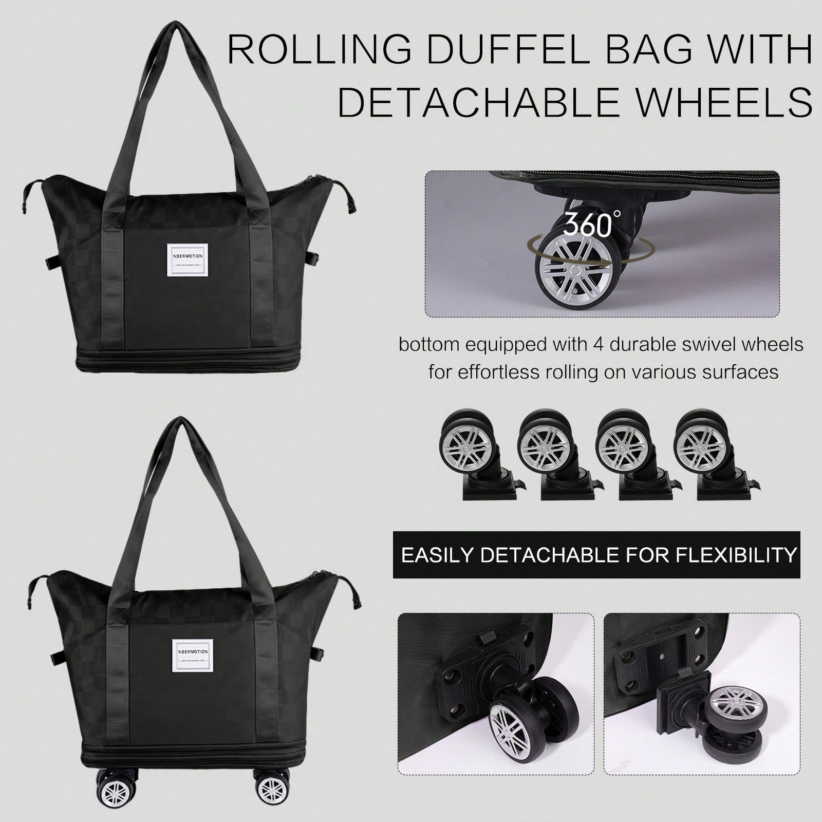 Borsa da viaggio espandibile c - Foldable Rolling Luggage Bag recensione e prezzo