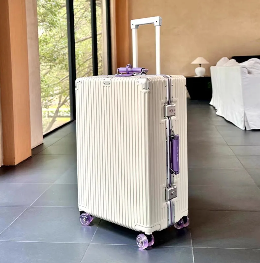 Valigia Trolley da Viaggio con - Aluminum Frame Carry On Luggage recensione e prezzo